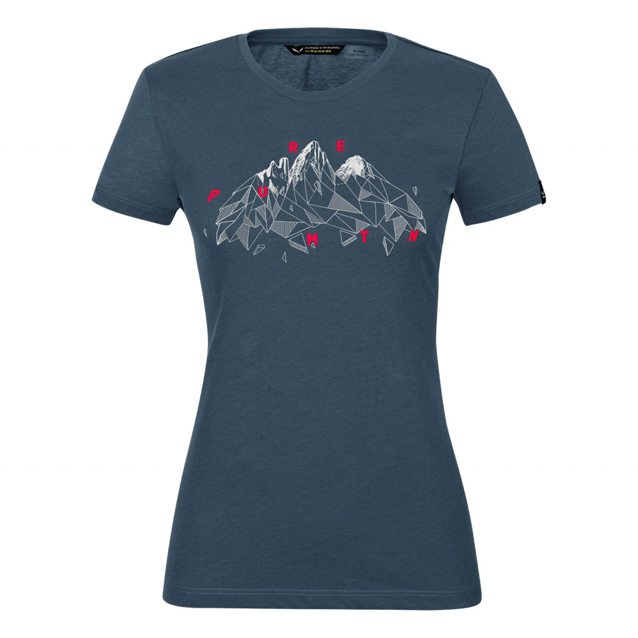 Camisetas Mujer Chile - Salewa Geometric Dry - Azules/Azul Marino - DUGL-83905